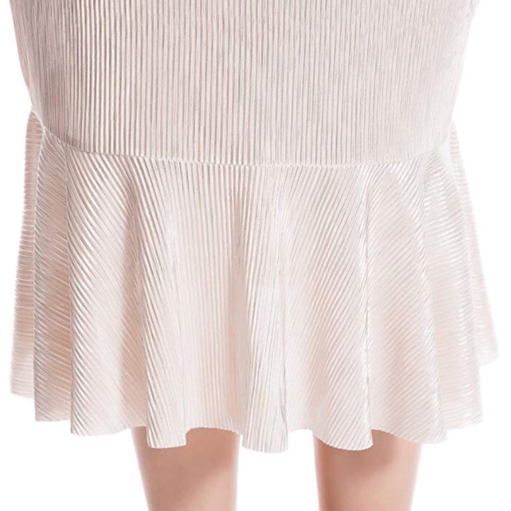 Plus Size Blush Hourglass Mermaid Midi Skirt - Picture 4 of 6